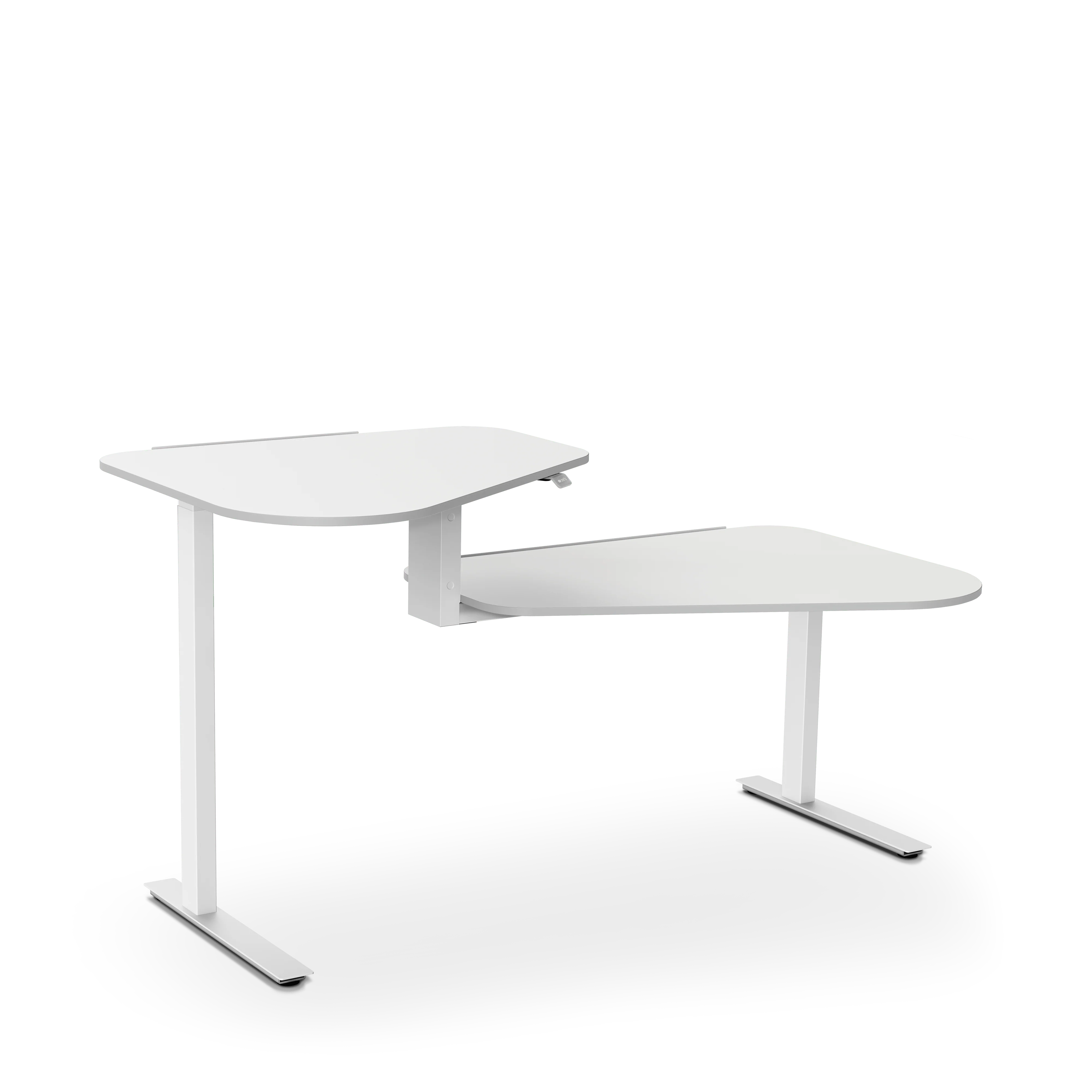 Aeris Active Office Desk, weiß, Stehtisch links - Image 2
