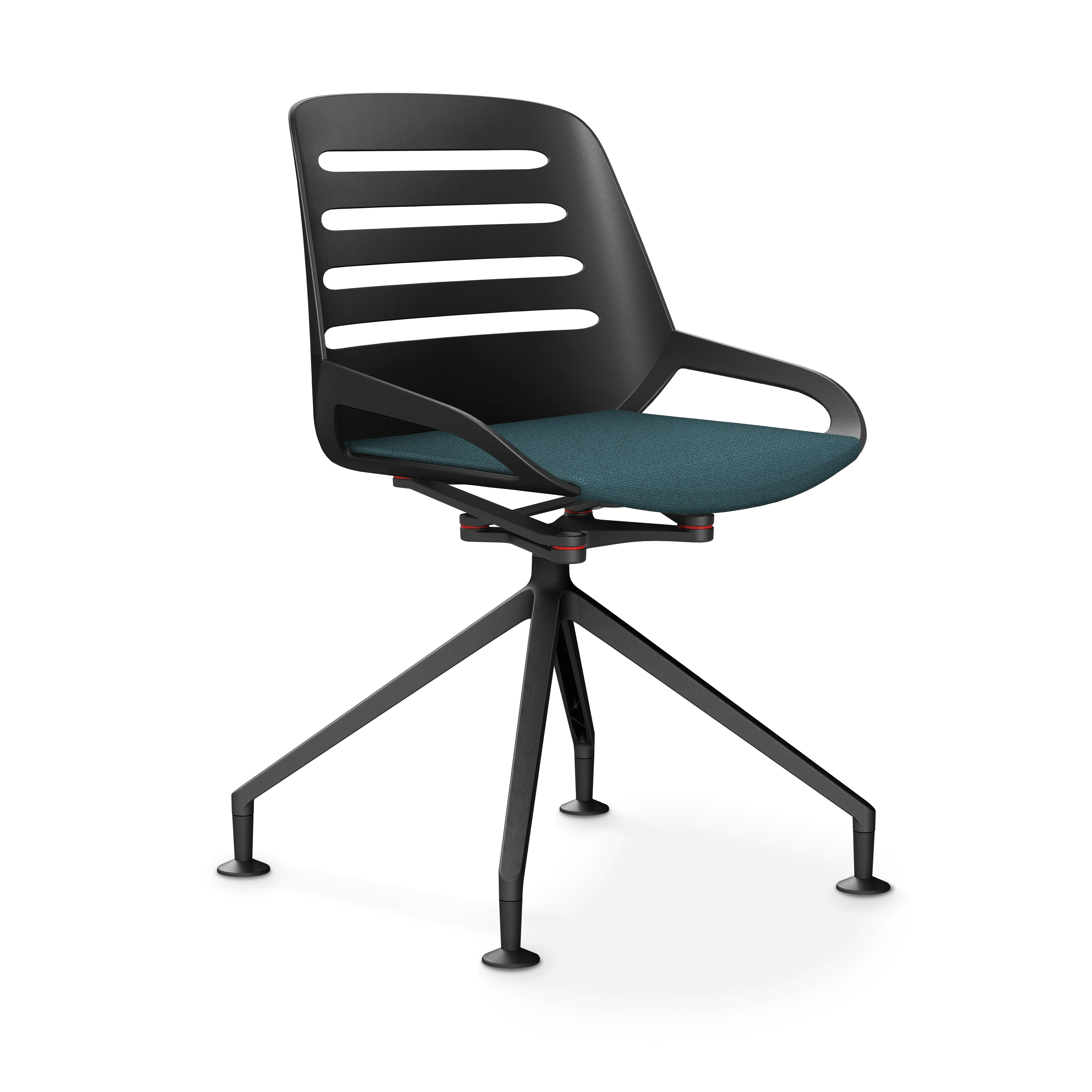 Aeris Numo Comfort Fußkreuz Gleiter Sitzbezug blau meliert - Image 5