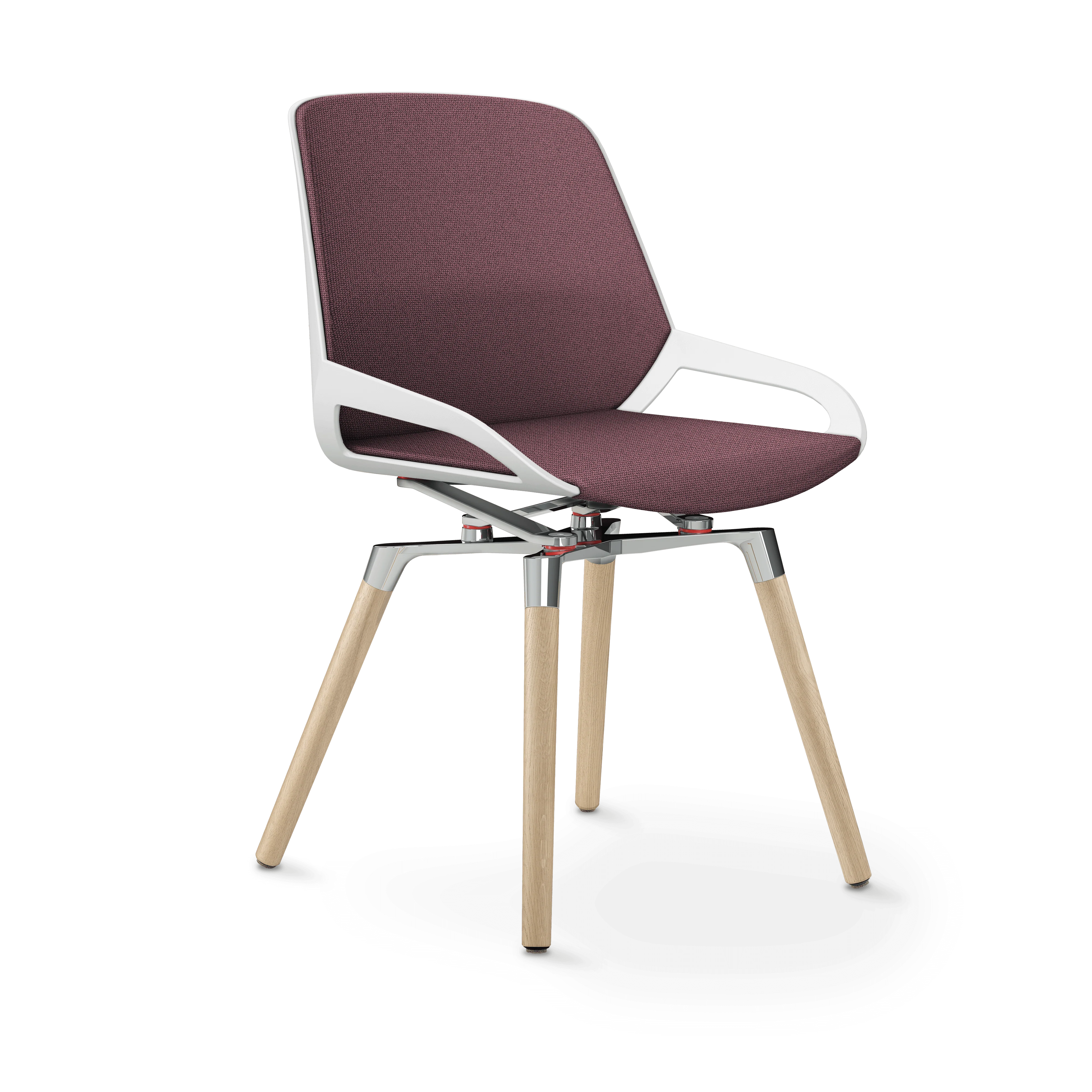Aeris Numo Comfort Holzbeine Eiche Sitzbezug hellviolett meliert - Image 4