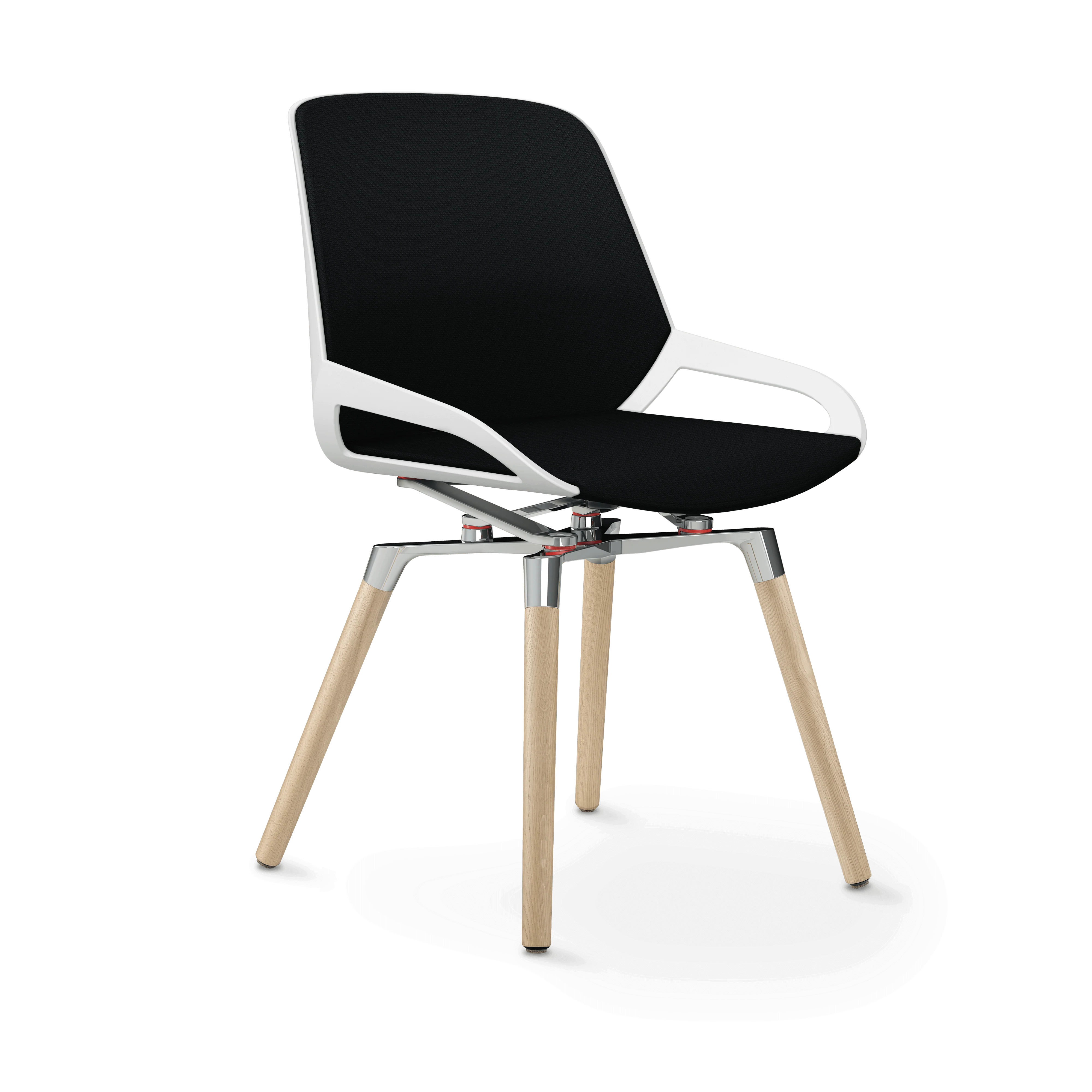 Aeris Numo Comfort Holzbeine Eiche Sitzbezug schwarz - Image 4