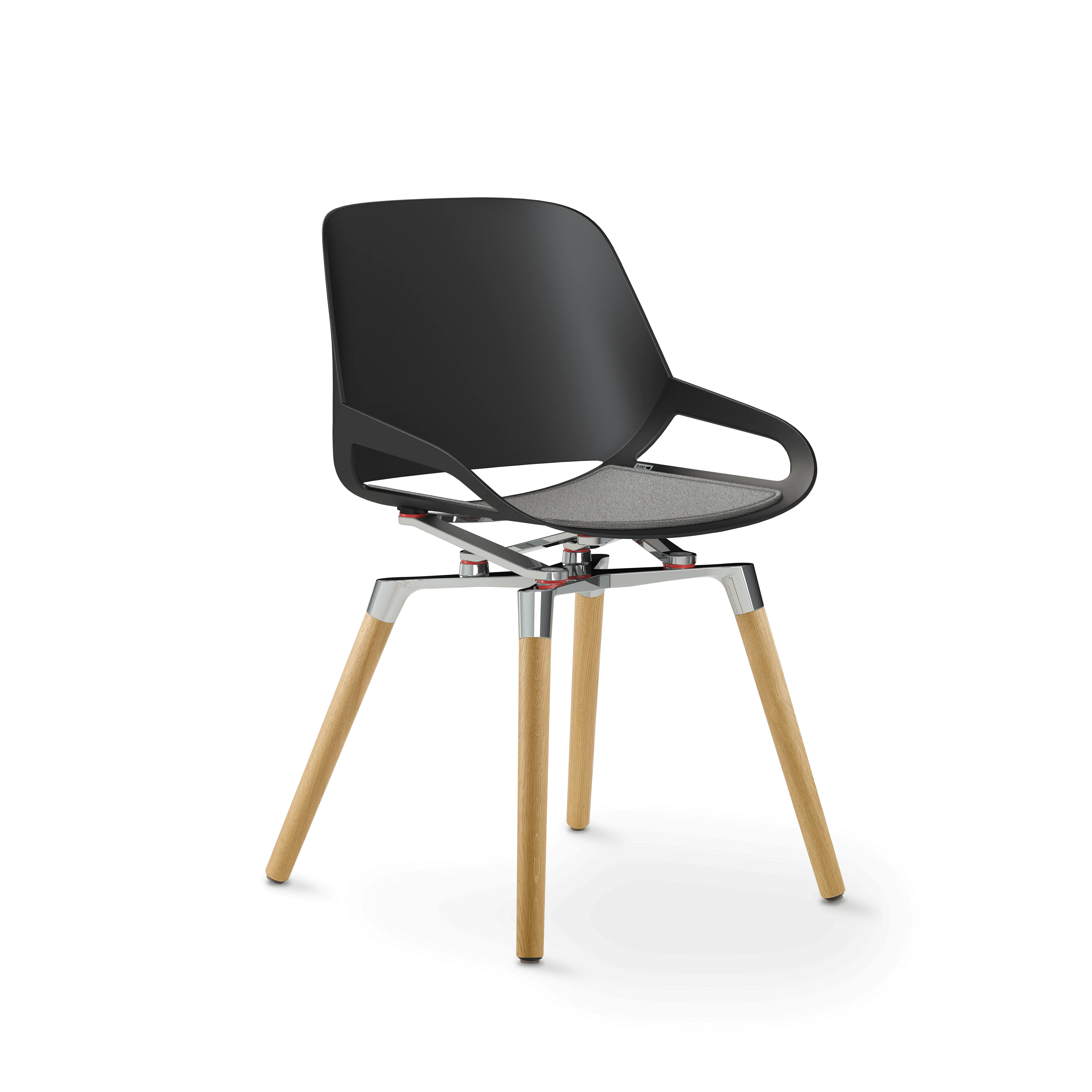 Aeris Numo Holzbeine Eiche natur Sitzschalenfarbe weiß - Image 9