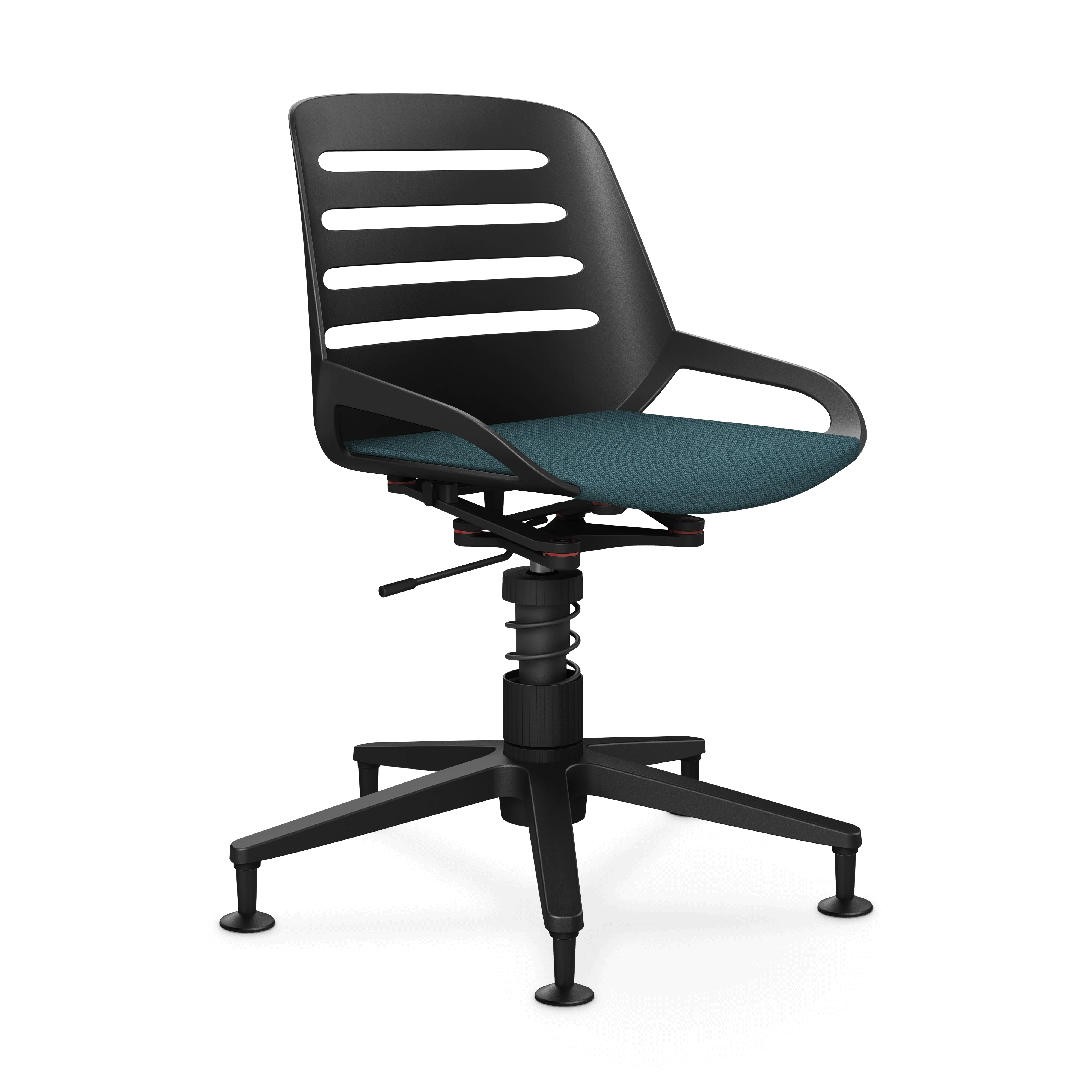 Aeris Numo Task Gestellfarbe schwarz Sitzbezug blau meliert - Image 12