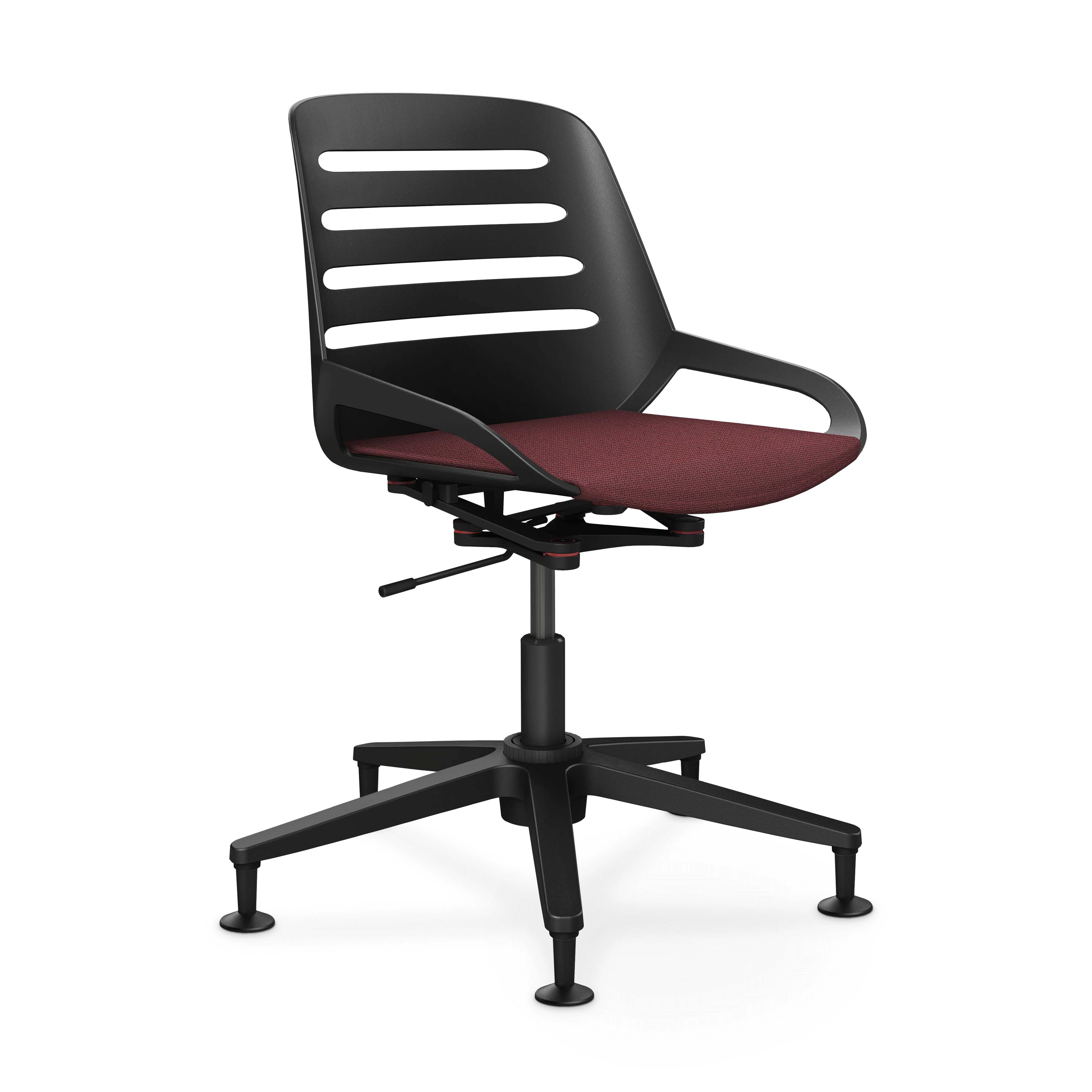 Aeris Numo Task Gestellfarbe schwarz Sitzbezug dunkelviolett meliert - Image 10