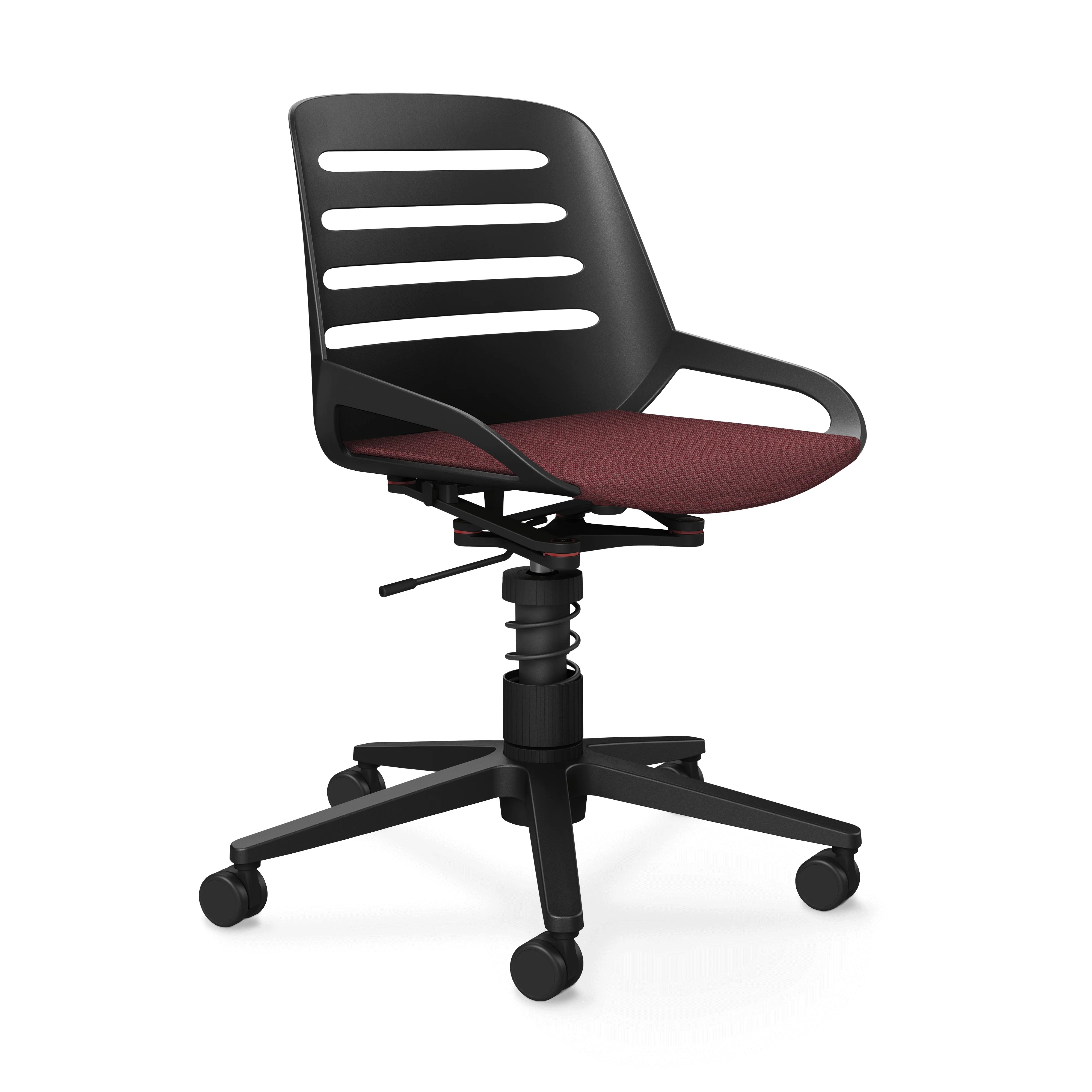 Aeris Numo Task Gestellfarbe schwarz Sitzbezug dunkelviolett meliert - Image 6