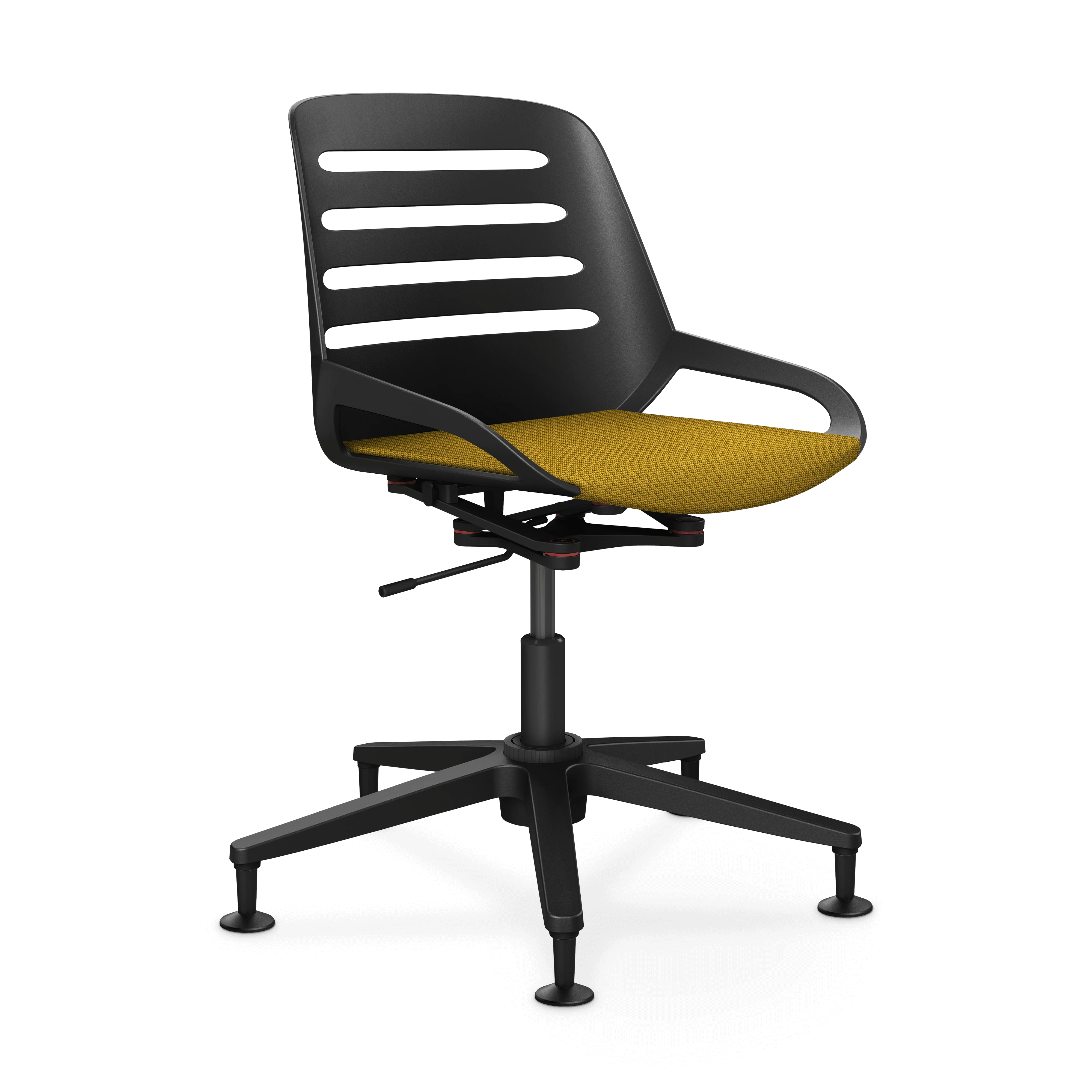 Aeris Numo Task Gestellfarbe schwarz Sitzbezug gelb meliert - Image 10