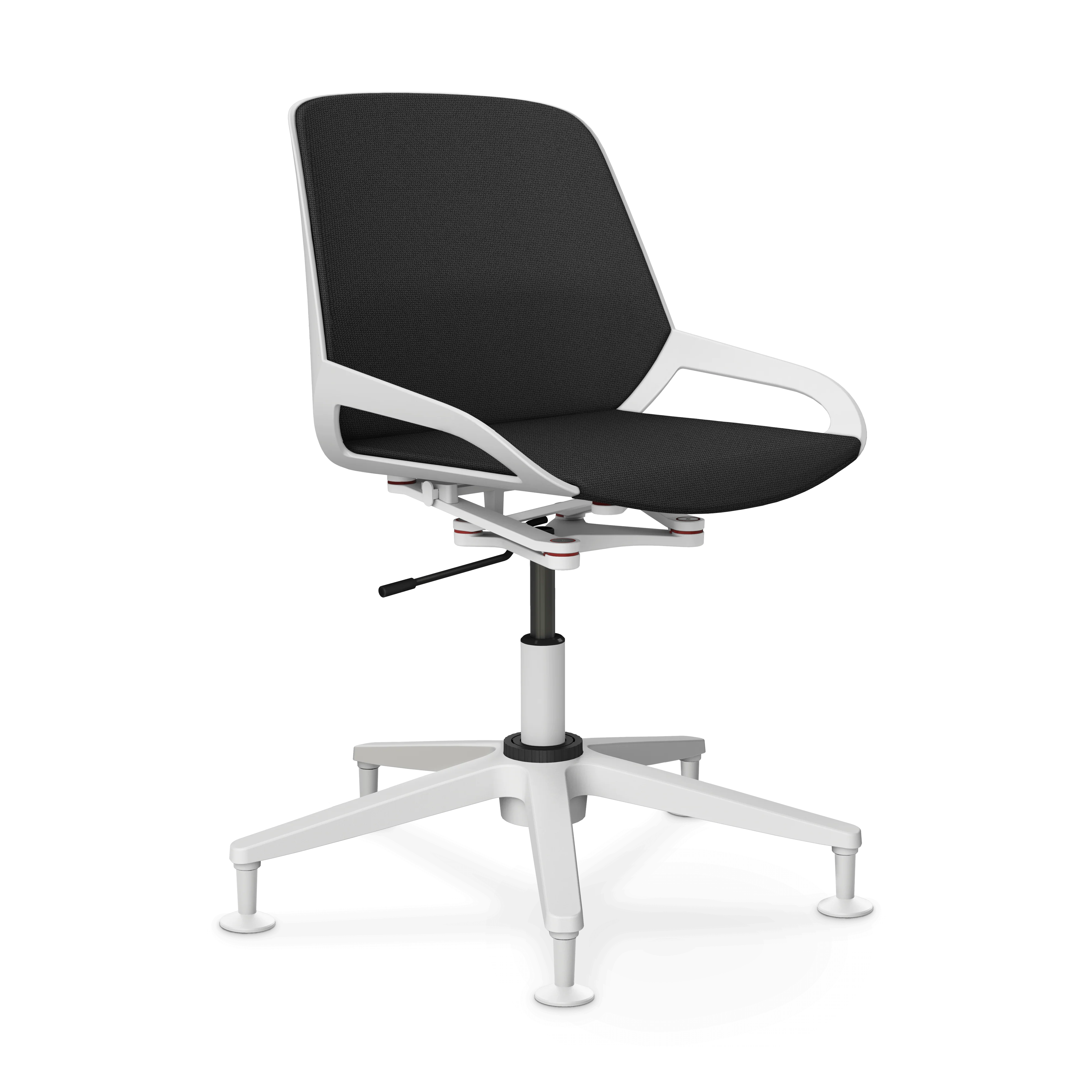 Aeris Numo Task Gestellfarbe weiß Sitzbezug dunkelgrau meliert - Image 7