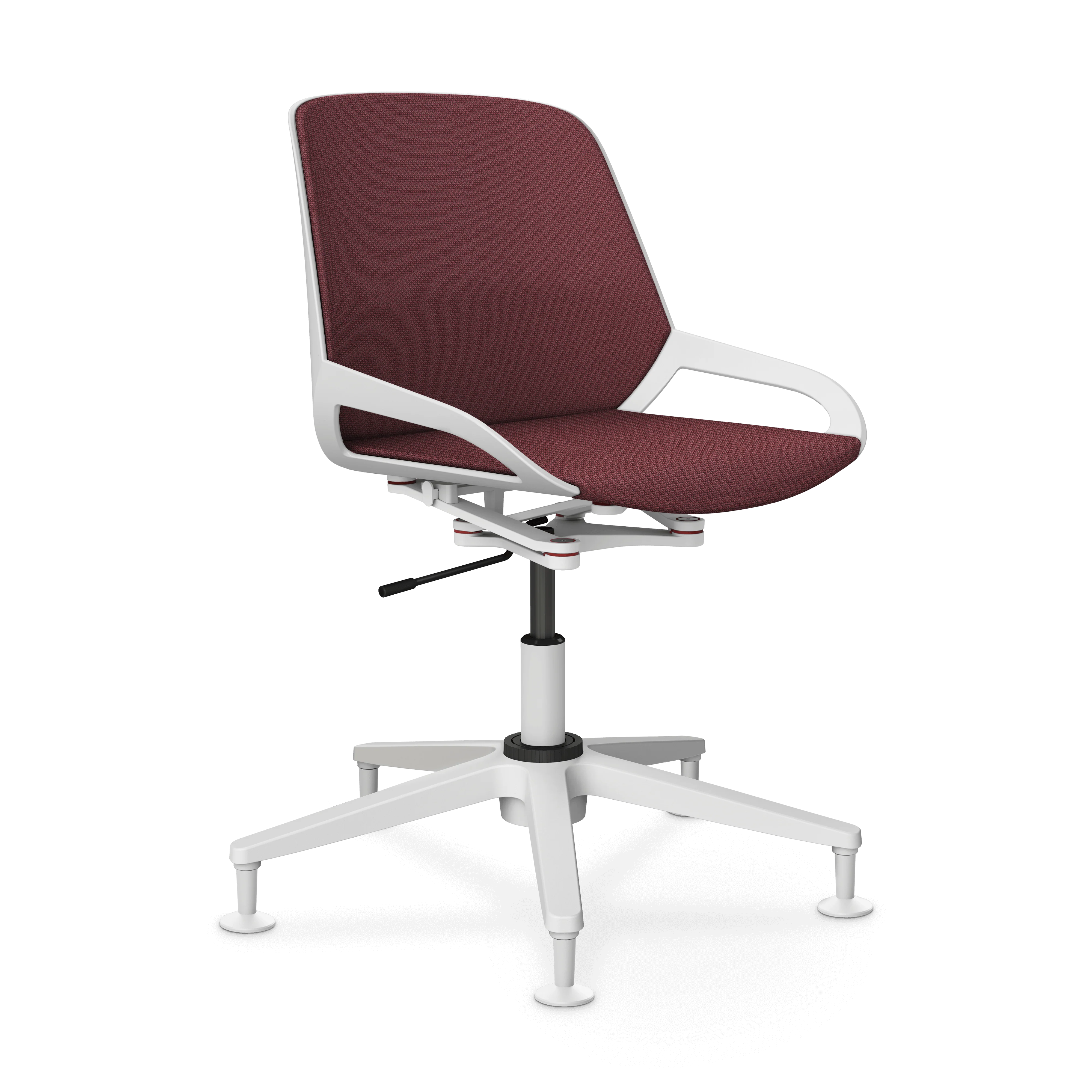Aeris Numo Task Gestellfarbe weiß Sitzbezug dunkelviolett meliert - Image 7