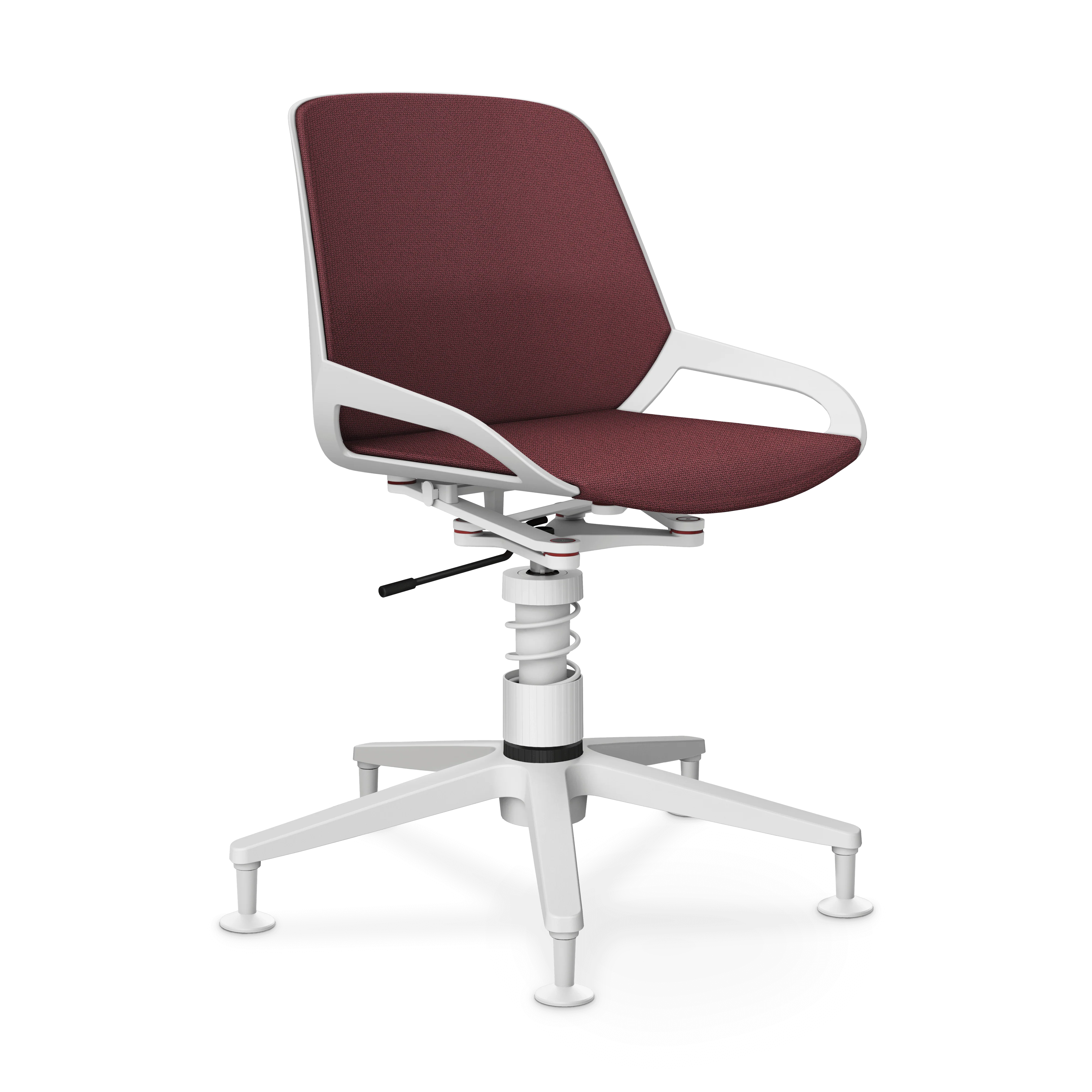 Aeris Numo Task Gestellfarbe weiß Sitzbezug dunkelviolett meliert - Image 8
