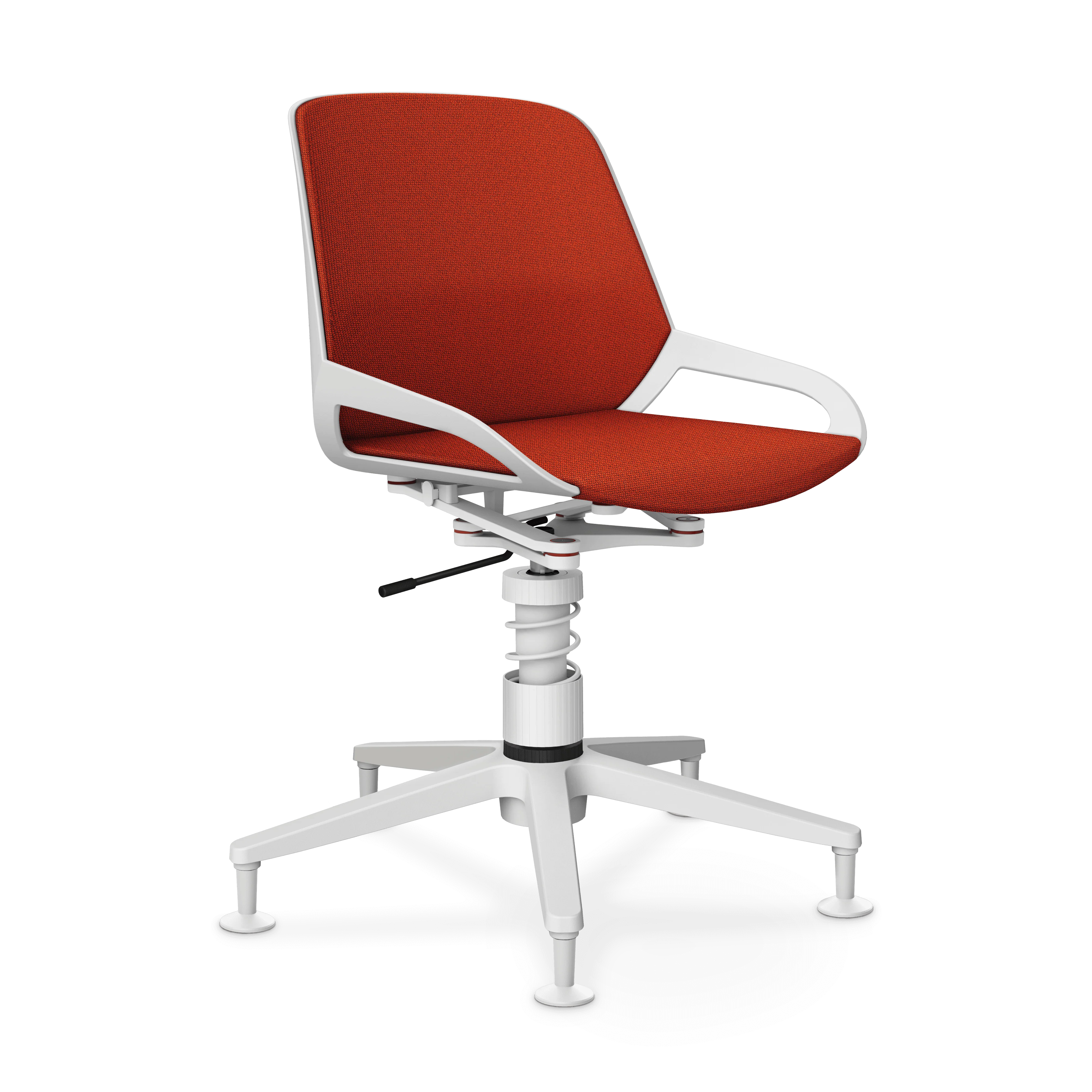 Aeris Numo Task Gestellfarbe weiß Sitzbezug orange-rot meliert - Image 8
