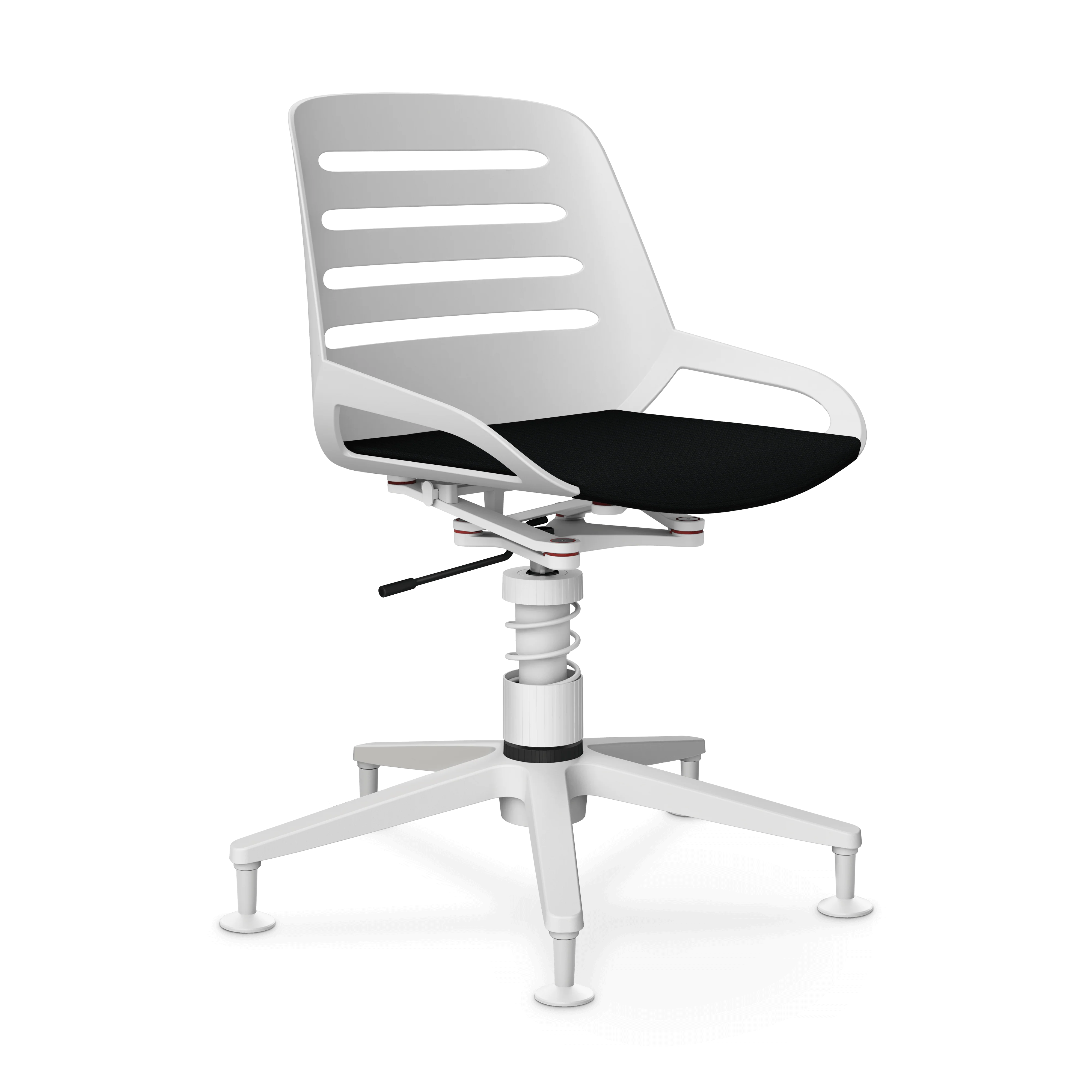 Aeris Numo Task Gestellfarbe weiß Sitzbezug schwarz - Image 12