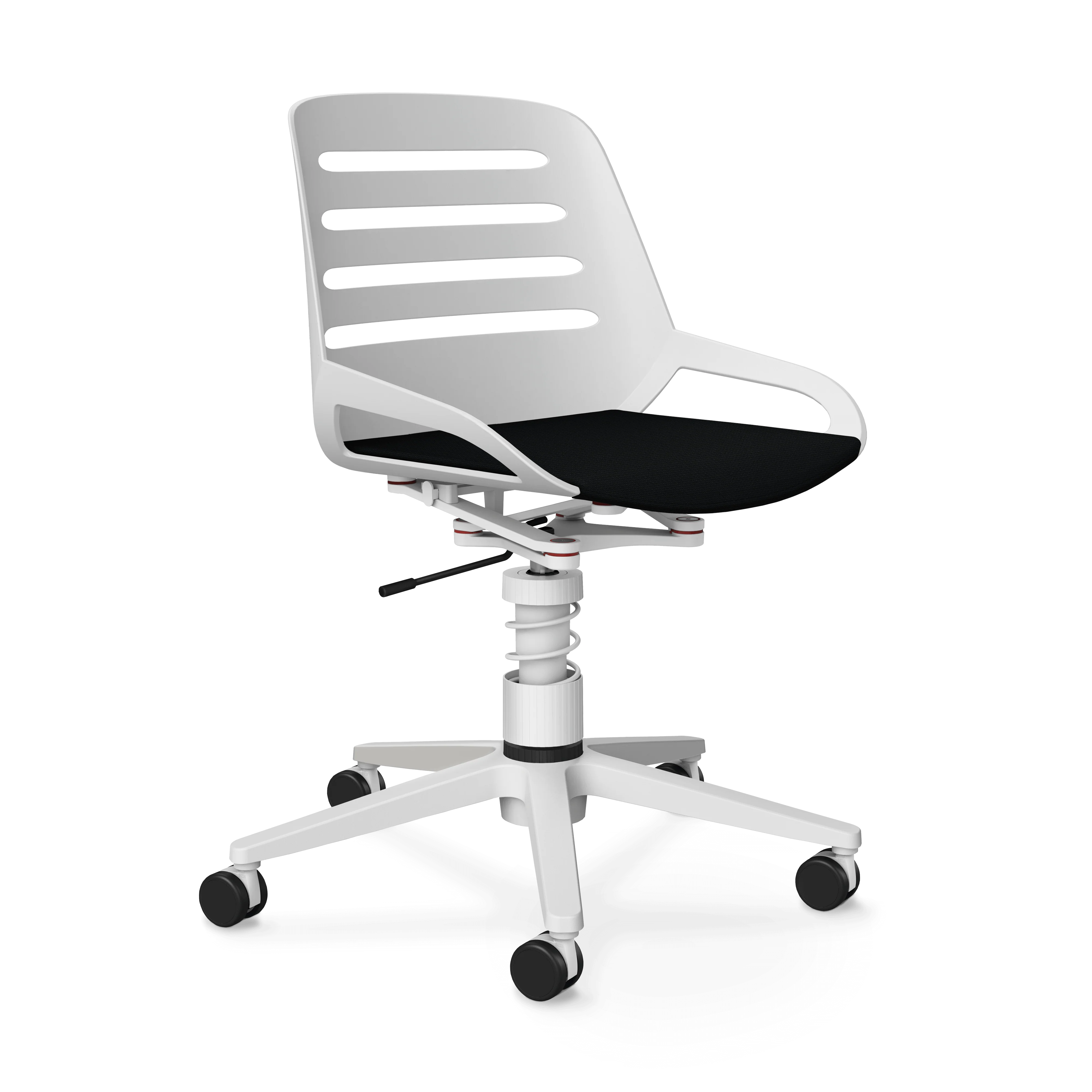 Aeris Numo Task Gestellfarbe weiß Sitzbezug schwarz - Image 6