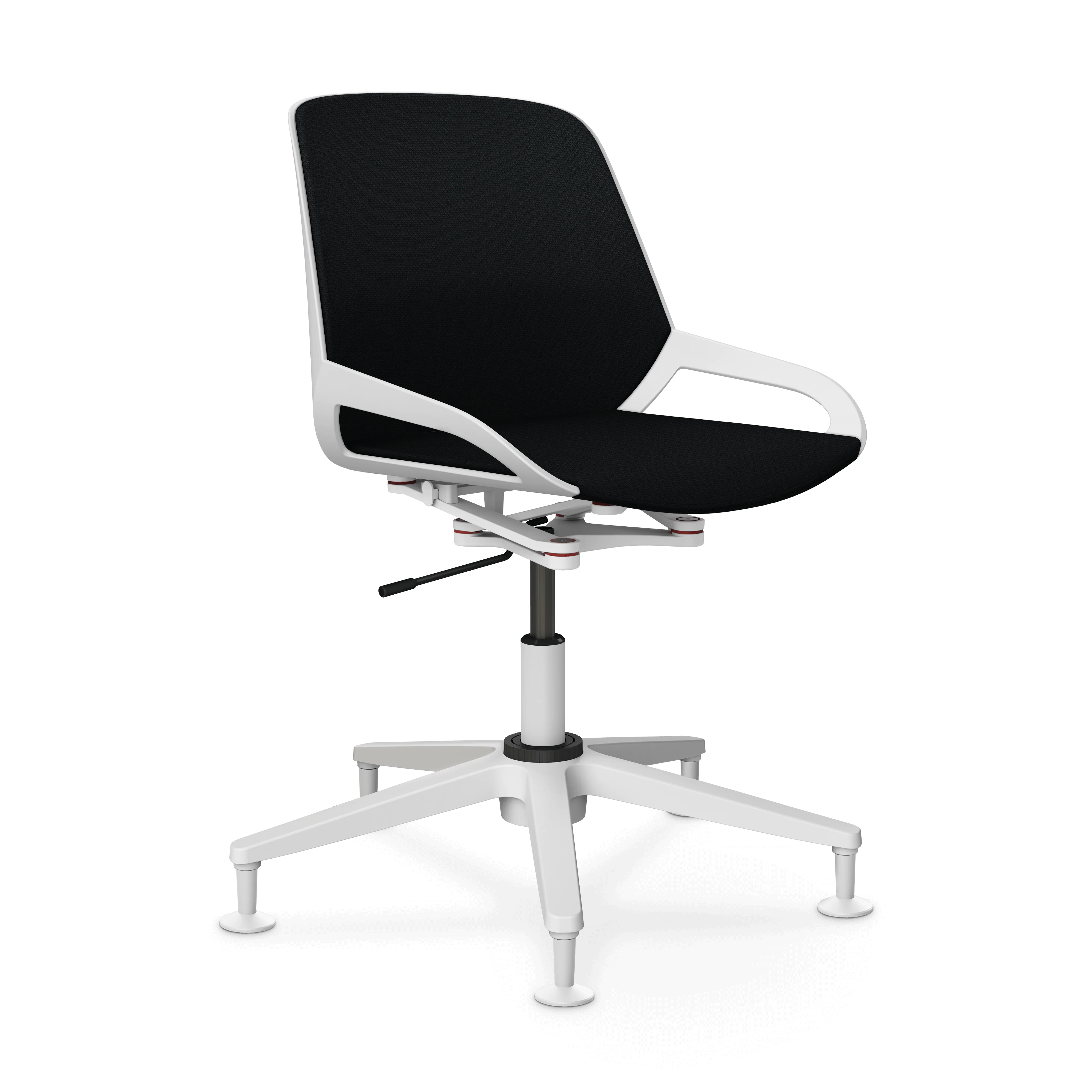 Aeris Numo Task Gestellfarbe weiß Sitzbezug schwarz - Image 7