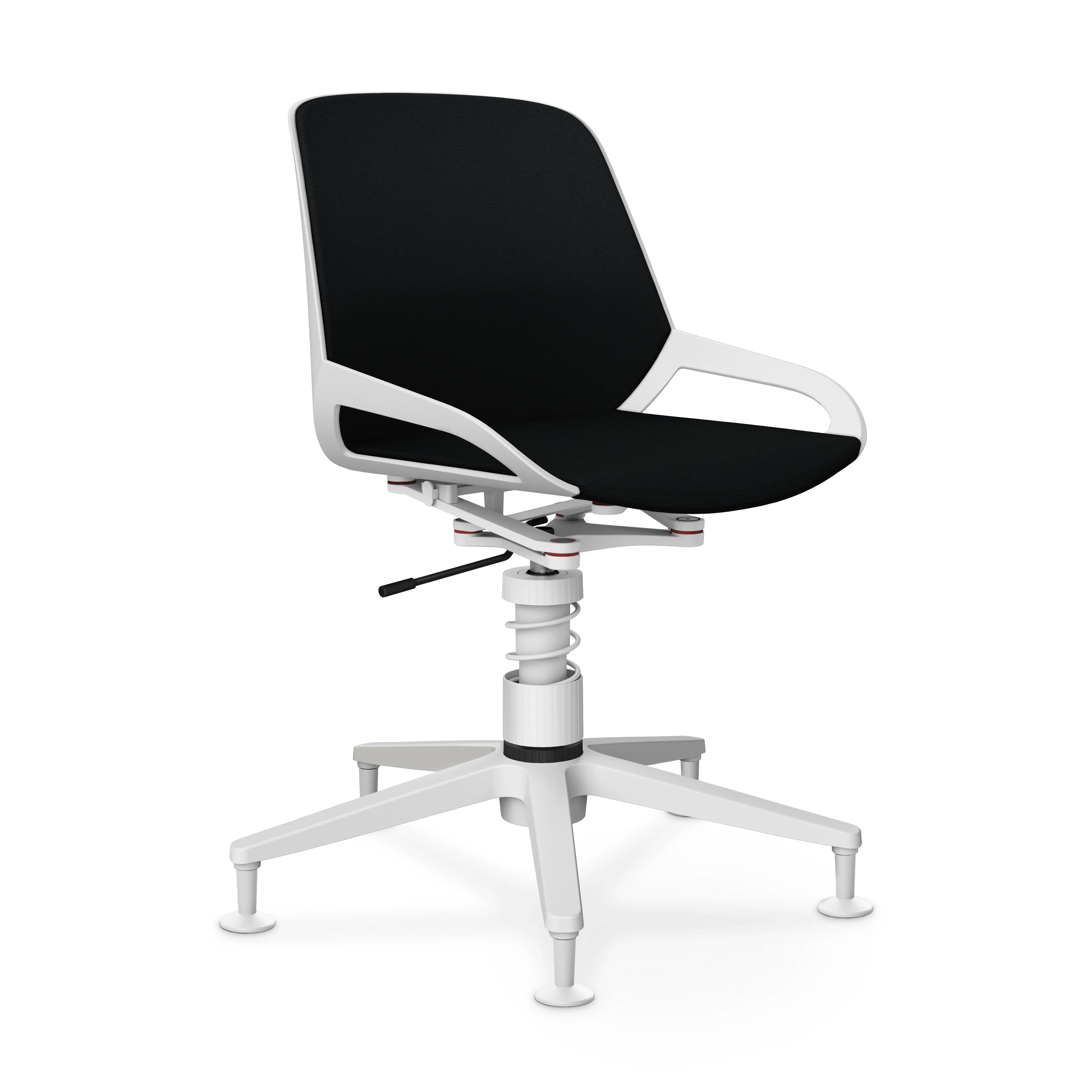 Aeris Numo Task Gestellfarbe weiß Sitzbezug schwarz - Image 9