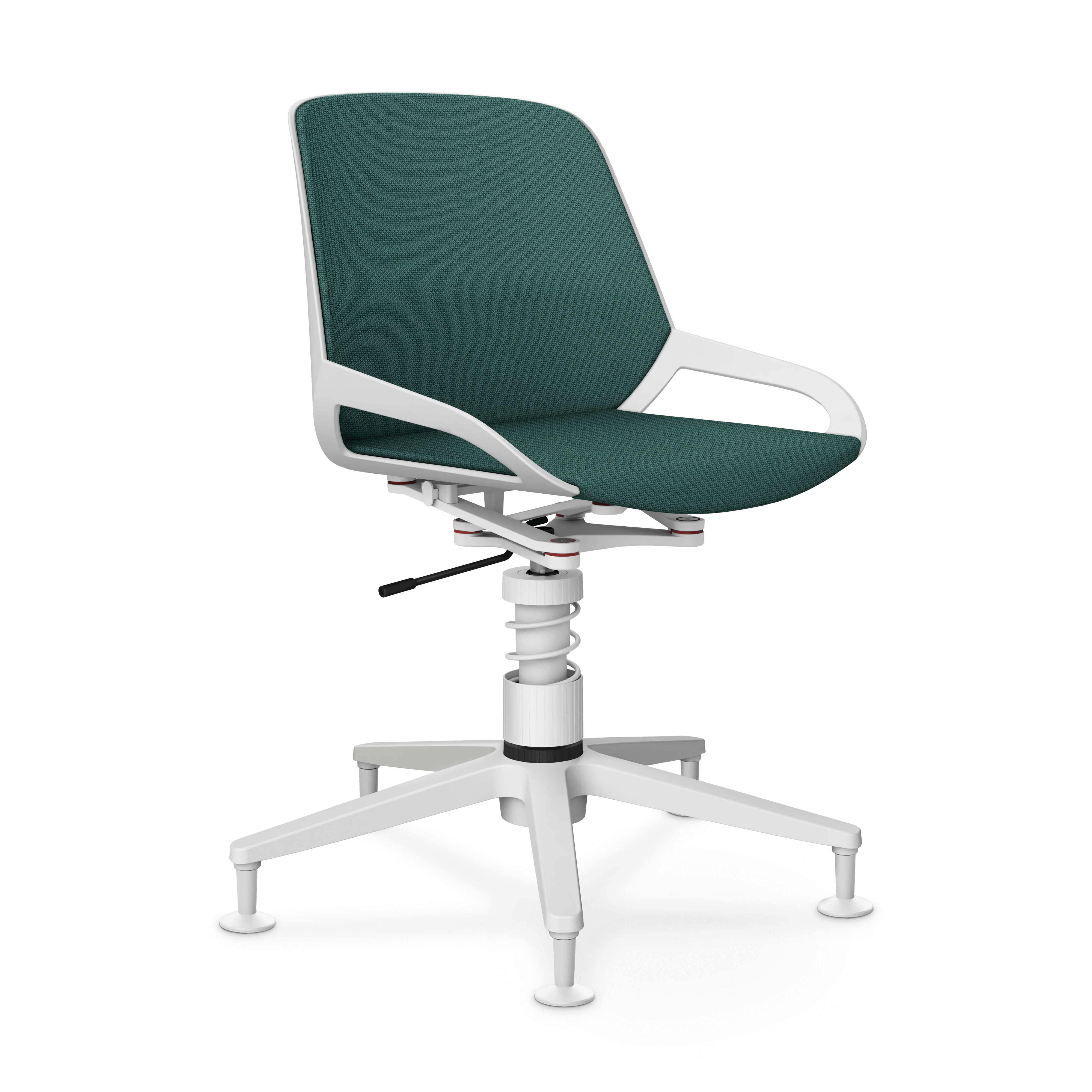 Aeris Numo Task Gestellfarbe weiß Sitzbezug taubenblau meliert - Image 8